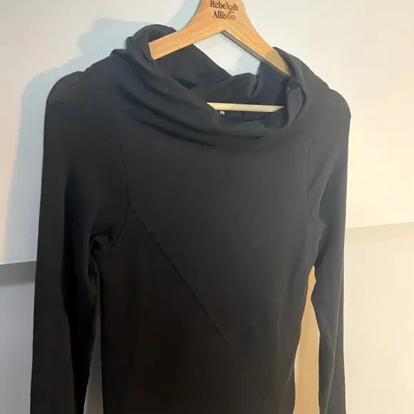 Jarbo Black Pima Cotton Classic Cowl Neck Sweater Women's EU 36 / US 4 EUC - Picture 5 of 12